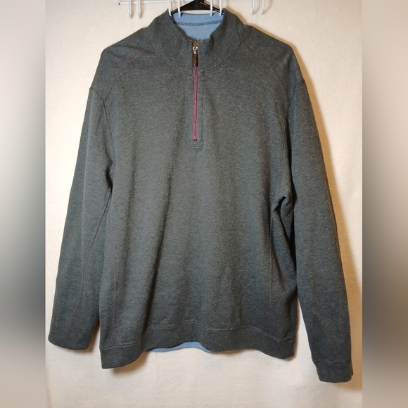 Tommy Bahamas Flipsider Half Zip  Men's Pullover - Picture 1 of 10